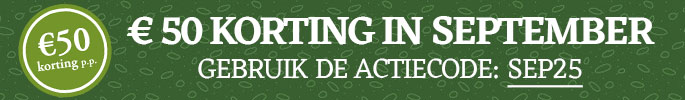 €50 korting in september. Gebruik de actiecode: SEP25