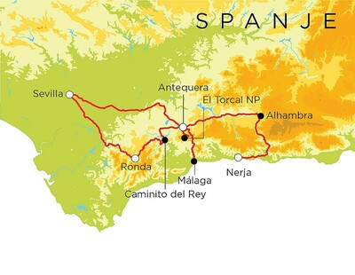 Routekaart Spanje, 8 dagen