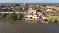 Santa Cruz de Mompox with river, Colombia