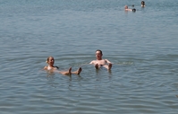 Dobberen in de Dode Zee Israel Rondreis Djoser Junior