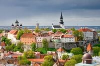 Panorama centrum Talinn Estland Djoser