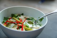 Tom kha gai soep Thailand