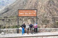 Bord begin Inka Trail Peru