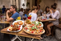 Terras eten Italië