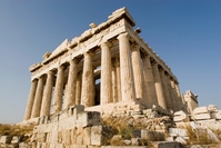 Parthenon op Akropolis in Athene Griekenland