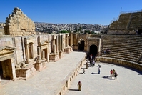 Romeinse ruine Jerash Jordanië