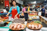 Markt eten Zuid-Korea