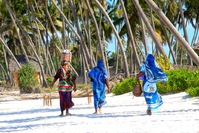 Dames strand Zanzibar