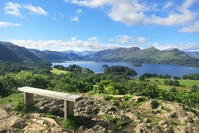 Catt Bells uitzicht op Derwent Water Lake District Djoser