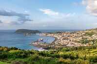 Uitzicht op Ponta Delgada Azoren Sao Miguel Djoser