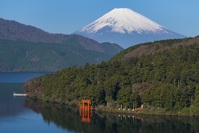 Mt. Fuji en Lake Ashi Hakone Japan