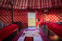 inside yurt