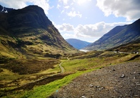 Glen Nevis vallei Schotland