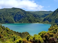 Azoren  Sao Miguel Lagoa do Fogo vuurmeer