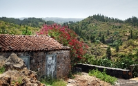 Huisje landschap La Palma Spanje