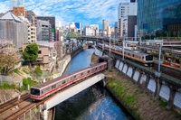 Tram trein Tokyo Japan