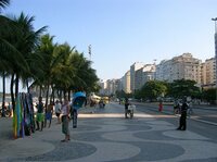 Rio de Janeiro Copacabana boulevard