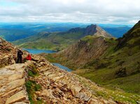 Snowdonia Nationaal Park Berg Meren Wales Wandel