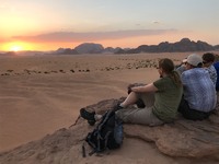 Wadi Rum zonsondergang Jordanië