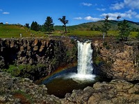 Waterval Orkhon vallei Mongolie