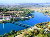 Uitzicht Rozafa kasteel Albanië