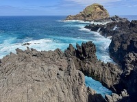 Rotspoelen bij Porto Moniz Madeira Djoser
