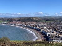 Uitzicht op boulevard Llandudno Wales Djoser