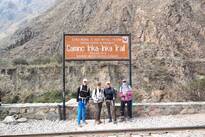 Bord begin Inka Trail Peru