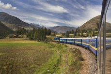 Trein naar Machu Picchu in Peru