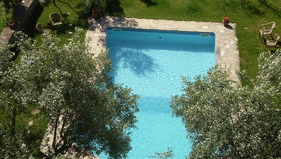 Zwembad hotel Byzantion Mystras