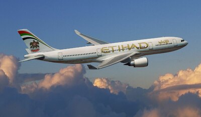 Etihad vliegtuig 