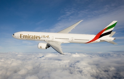 Emirates vliegtuig