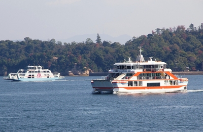 Ferry Miyajima Hiroshima Japan Djoser