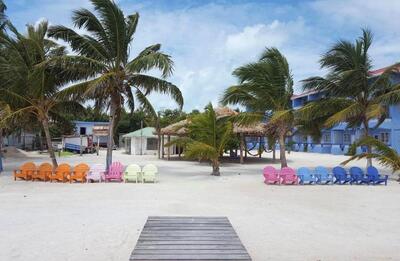 Anchorage Beach Resort Caye Caulker strand Belize
