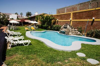 Hotel Oro Viejo zwembad Nasca Peru