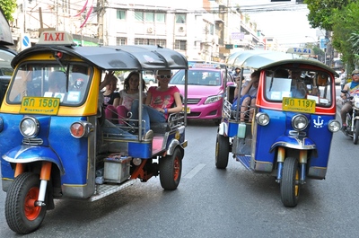 Tuk-tuk als vervoersmiddel