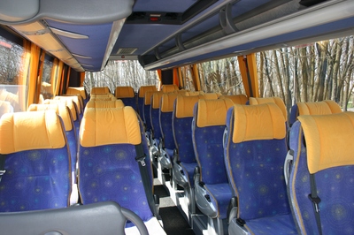 Polen Bus interieur blauw Djoser 