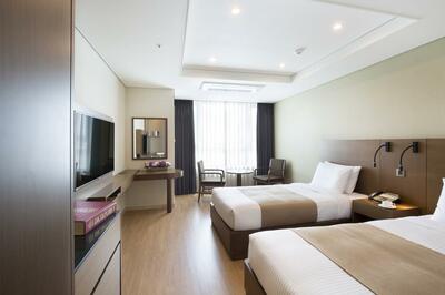 Crown Harbor Hotel kamer Busan Zuid-Korea