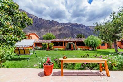 Ollantaytambo Lodge tuin Peru