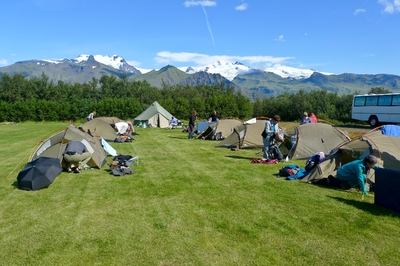Tenten camping IJsland