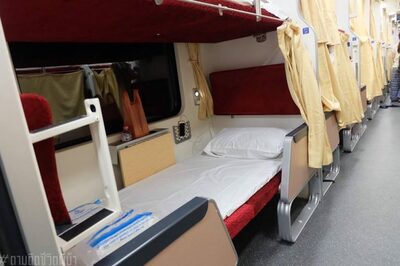 nachttrein slaap gedeelte thailand