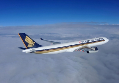 Singapore Airlines vliegtuig Djoser Vietnam en Cambodja 