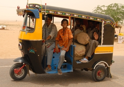 Gemotoriseerde riksja India