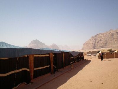 Jordanie tentenkamp Djoser 