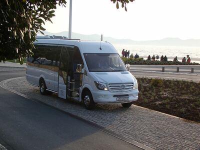 Bus zijkant Wandelreis Kroatie