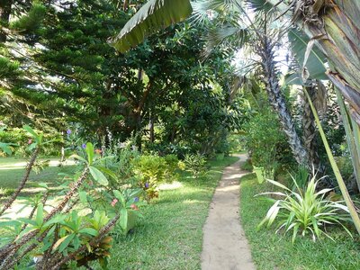 Hotel Parthenay tuin Manakara Madagascar