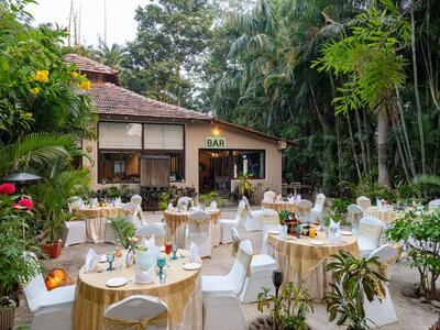 tiger's den resort terras