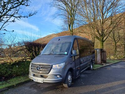 Busje buitenkant Lake District Engeland