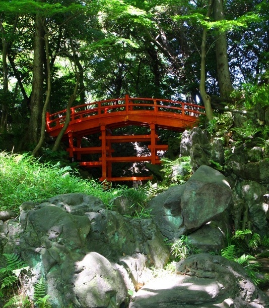 Koishikawa Korakuen tuin bruggetje Tokyo Japan Djoser