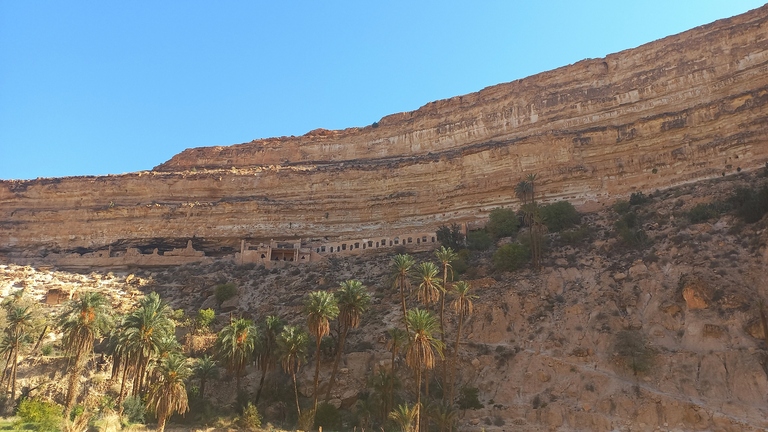 Balconies of Ghoufi and Ghoufi Canyon in Batna, Algeria.